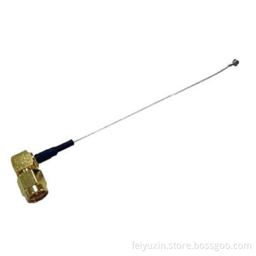 SMA RA Plug to Murata MXTK92TK Cable, 0.81mm Cable Specification